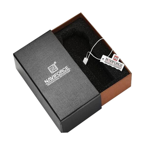 Naviforce Women's Watch - Lime Green & Mother of Pearl Dial - Ultrasoft Leather Strap - 1 Year Warranty