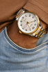 Niovani Classic (Two Tone 14K Genuine Gold Plating) - Men's Watch - Stainless Steel Strap - Date & Day Function - 1 Year Warranty - Water Resistance