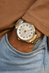 Niovani Classic (Two Tone 14K Genuine Gold Plating) - Men's Watch - Stainless Steel Strap - Date & Day Function - 1 Year Warranty - Water Resistance
