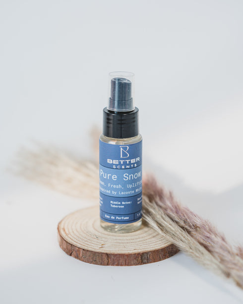 Pure Snow by Better Scents - Unisex Perfume EDP - Inspired by Lacoste White Unisex - CLEAN, FRESH, & UPLIFTING - 50ML