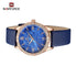 Naviforce Women's Watch - Deep Blue & Mother of Pearl Dial - Ultrasoft Leather Strap - 1 Year Warranty
