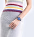 Naviforce Women's Watch - Deep Blue & Mother of Pearl Dial - Ultrasoft Leather Strap - 1 Year Warranty