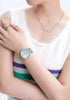 Naviforce Women's Watch - Baby Blue & Mother of Pearl Dial - Ultrasoft Leather Strap - 1 Year Warranty
