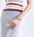 Naviforce Women's Watch - Baby Blue & Mother of Pearl Dial - Ultrasoft Leather Strap - 1 Year Warranty
