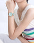 Naviforce Women's Watch - Baby Blue & Mother of Pearl Dial - Ultrasoft Leather Strap - 1 Year Warranty