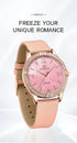 Naviforce Women's Watch - Camel Brown & Pink Mother of Pearl Dial - Ultrasoft Leather Strap - 1 Year Warranty