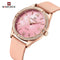 Naviforce Women's Watch - Camel Brown & Pink Mother of Pearl Dial - Ultrasoft Leather Strap - 1 Year Warranty