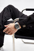 Naviforce Men's Watch - Sparkling Black & Silver - Date & Day Feature - Steel Strap - 1 Year Warranty