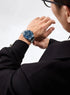 Naviforce Men's Watch - Sparkling Blue & Silver - Date & Day Feature - Steel Strap - 1 Year Warranty