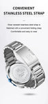 Naviforce Men's Watch - Sparkling Blue & Silver - Date & Day Feature - Steel Strap - 1 Year Warranty