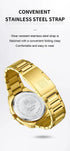 Naviforce Men's Watch - Sparkling Gold Plated - Date & Day Feature - Steel Strap - 1 Year Warranty