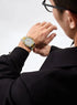 Naviforce Men's Watch - Gold & Sparkling Silver - Date & Day Feature - Steel Strap - 1 Year Warranty