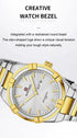 Naviforce Men's Watch - Gold & Sparkling Silver - Date & Day Feature - Steel Strap - 1 Year Warranty