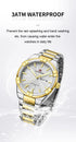 Naviforce Men's Watch - Gold & Sparkling Silver - Date & Day Feature - Steel Strap - 1 Year Warranty