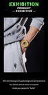 Naviforce Men's Watch - Analog + Digital - Sparkling Gold - Steel Strap - 1 Year Warranty