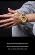 Naviforce Men's Watch - Analog + Digital - Sparkling Gold - Steel Strap - 1 Year Warranty