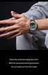 Naviforce Men's Watch - Analog + Digital - Sparkling Silver & Jungle Green - Steel Strap - 1 Year Warranty