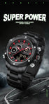 Naviforce Men's Watch - Analog + Digital - Sparkling Black & Red - Steel Strap - 1 Year Warranty