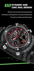 Naviforce Men's Watch - Analog + Digital - Sparkling Black & Red - Steel Strap - 1 Year Warranty