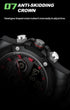 Naviforce Men's Watch - Analog + Digital - Sparkling Black & Red - Steel Strap - 1 Year Warranty