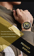 Naviforce Men's Watch - Chronograph - Camel Brown & Black - Genuine Leather Strap - 1 Year Warranty