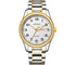 Niovani Classic (Two Tone 14K Genuine Gold Plating) - Men's Watch - Stainless Steel Strap - Date & Day Function - 1 Year Warranty - Water Resistance