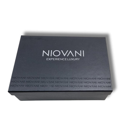 Niovani Regal (Classy Black) - Men's Watch - Stainless Steel Strap - 1 Year Warranty - Water Resistance