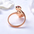 Rose Gold Plated Ring with Swarovski® Pink Crystal Elements