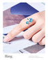 Modern Ring with Swarovski® Blue Crystal Elements