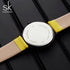 Shengke Window - Women's Watch -Vibrant Yellow & Classic Black - Genuine Leather - 1 Year Warranty - Water Resistant! - Free Box Packaging!