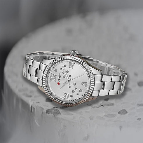 Curren Showstopper! - Women's Watch - Stunning Silver - Majestic Dial - Water Resistant - 1 Year Warranty!