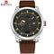 Naviforce Modern Calendar! - Genuine Leather! - 1 Year Warranty! - Day Date Function!