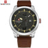 Naviforce Modern Calendar! - Genuine Leather! - 1 Year Warranty! - Day Date Function!