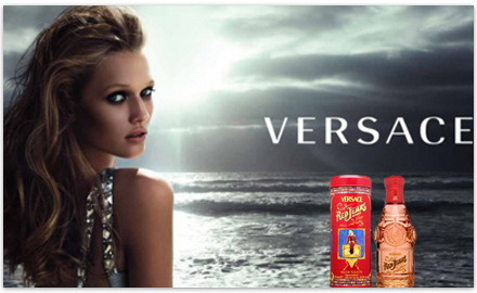 Versace red jeans top perfume smell