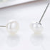 Pearl With Me - Chic Earrings - 925 Sterling Silver (Chandi) Necklace - European Pearls - Free Gift Packaging!