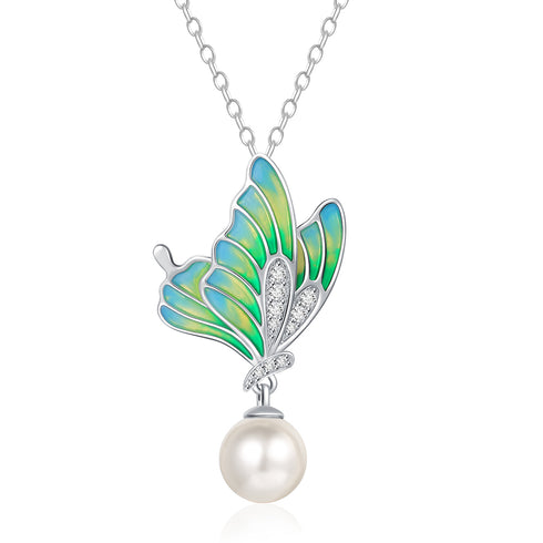 Wonderland Necklace - Rhodium Plated - Handcrafted - Modern Design - Free Box Packaging