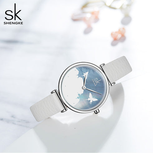 Shengke Women's Miracle Sky! - Genuine Ultra Soft Leather! - Water Resistant! - Free Box Packaging!