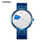 Sinobi Statement - Men's Watch - White & Blue Combo - Water Resistant! - Stainless Steel Adjustable Strap! - 1 Year Warranty! - Ultra Slim!