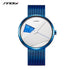 Sinobi Statement - Men's Watch - White & Blue Combo - Water Resistant! - Stainless Steel Adjustable Strap! - 1 Year Warranty! - Ultra Slim!