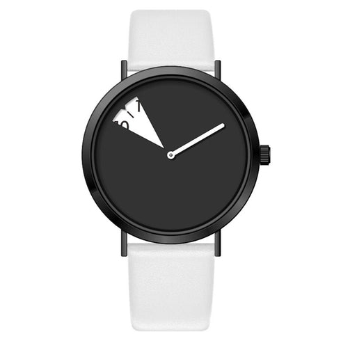 Shengke Window - Women's Watch - Timeless White - Genuine Leather - 1 Year Warranty - Water Resistant! - Free Box Packaging!