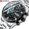 Curren Speed (Sky Blue & Black) - Men's Watch - 1 Year Warranty - Chronograph - 3 ATM Water Resistant
