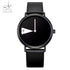 Shengke Window - Women's Watch - Classic Black - Genuine Leather - 1 Year Warranty - Water Resistant! - Free Box Packaging!