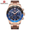 Naviforce Men's All Rose Gold - Chronograph! - 1 Year Warranty! - Limited Edition - Luxury Collection!