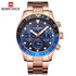 Naviforce Men's All Rose Gold - Chronograph! - 1 Year Warranty! - Limited Edition - Luxury Collection!