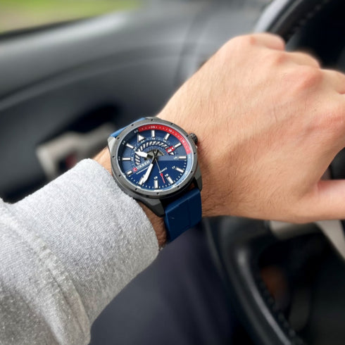 Curren Mens Watch - Ultra Soft Silicon Strap - Box Packaging! - Water Resistant 3ATM! - 1 Year Warranty!