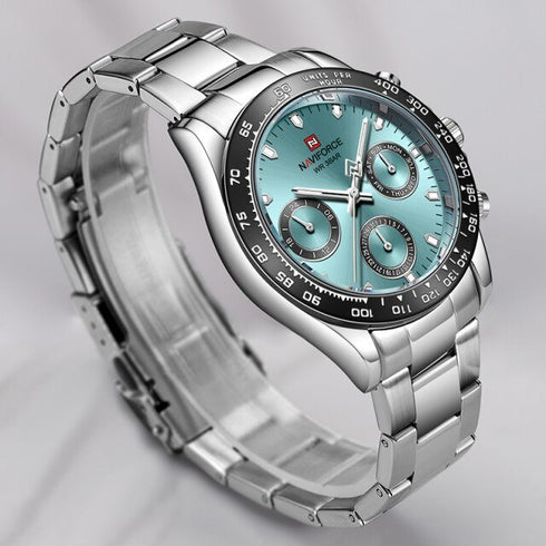 Naviforce Millionaire - Enchanting Turquoise - Unisex Watch - Chronograph - 1 Year Warranty! - Water Resistant!