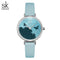 Shengke Women's Miracle Sky! - Magical Blue! - Genuine Ultra Soft Leather! - Water Resistant! - Free Box Packaging!