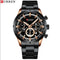 Curren Men's Chronograph Watch! - Black & Rose Gold - Hot Seller! - 1 Year Warranty!