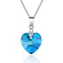 Love Thyself Necklace - Pure Sterling Silver (Chandi) - Genuine European Crystals! - Free Box Packaging!