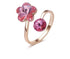 Rose Gold Plated Ring with Swarovski® Pink Crystal Elements